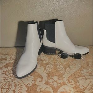 White and Black Booties